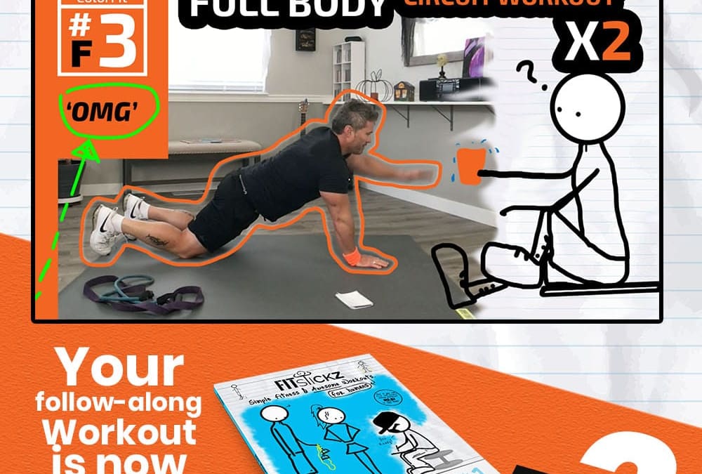 FitStickz Workout #F3 – 15 Minutes Full Body HIIT Fat Loss Workout