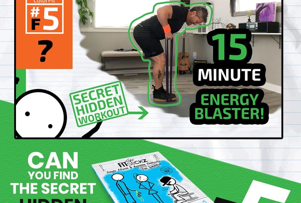 SECRET FitStickz Workout #F5 – BOOK 1- ‘Energy Blaster’ At Home Workout