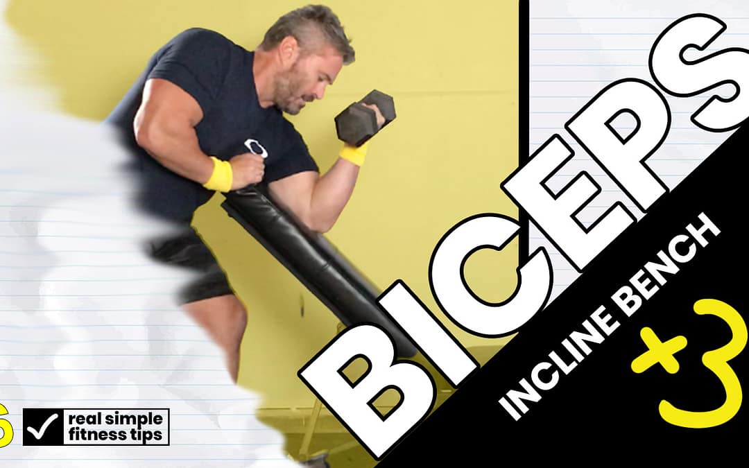 3 bicep dumbbell exercises on incline bench