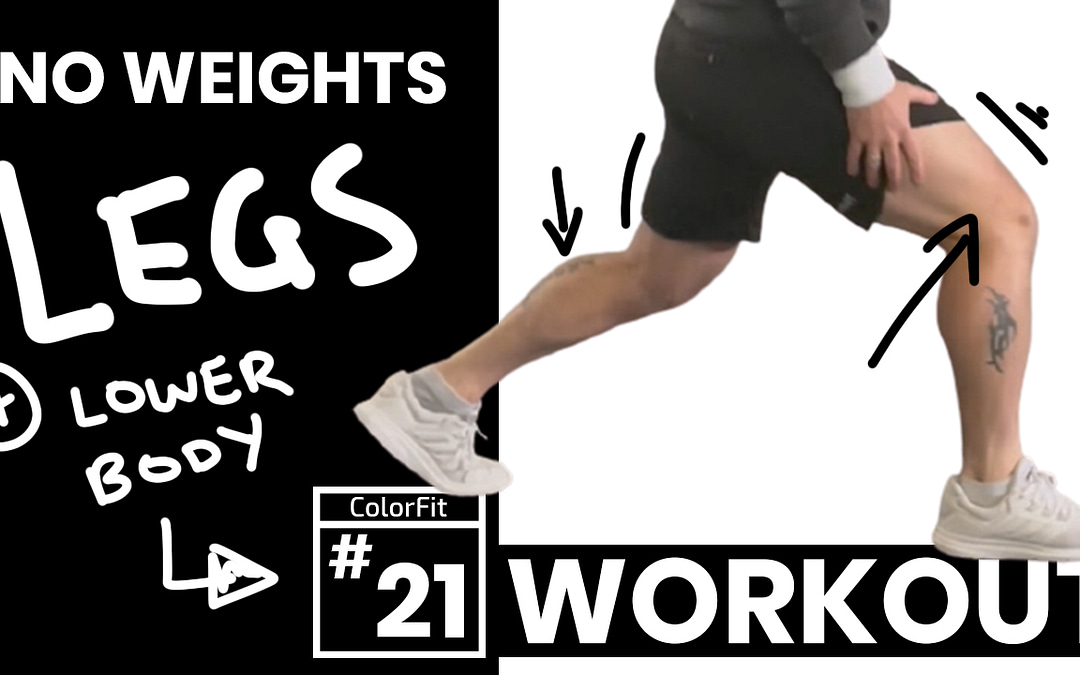 LEGS! 20 Minute No Equipment Lower Body Home Workout