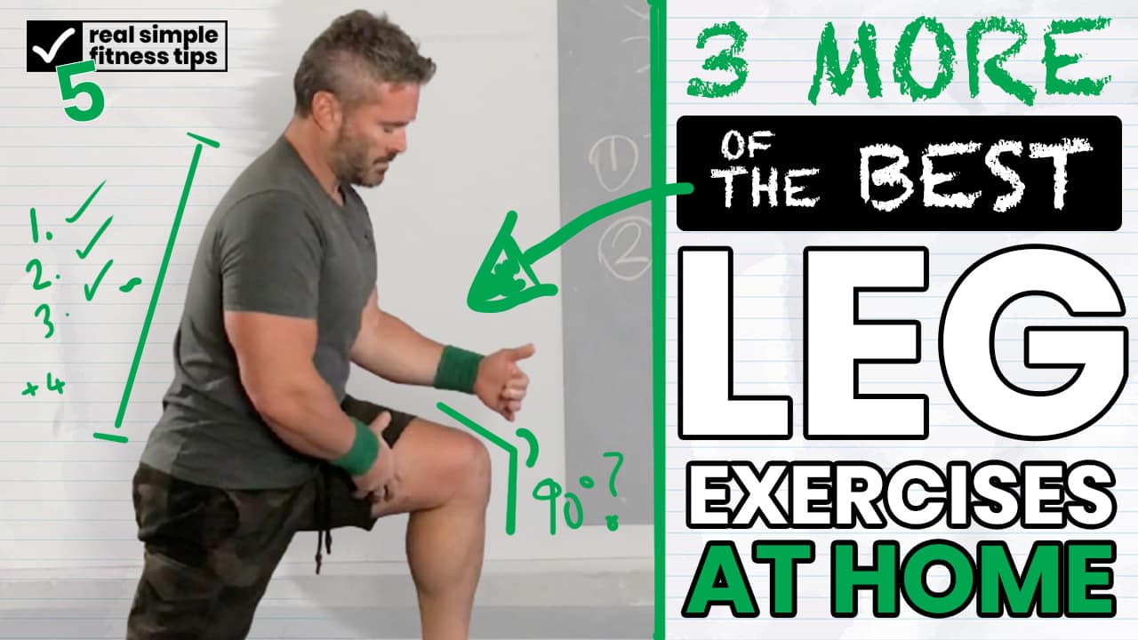 3 More of The BEST Leg Exercises AT HOME [No Equipment] Tristan Lewis